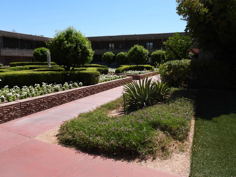 Walkway to our Pool