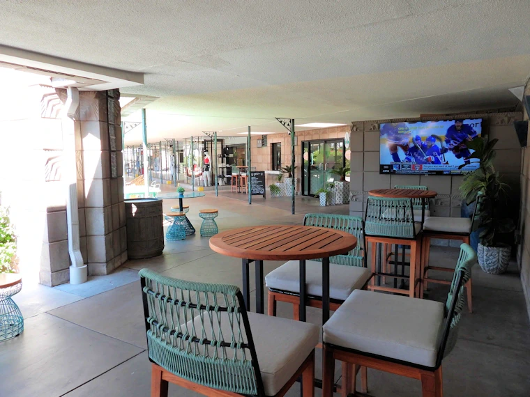 Walkway next to Cup & Cone