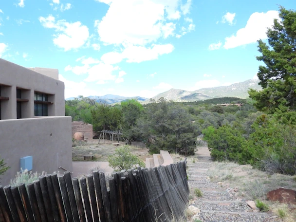 Museum of Indian Arts and Culture: View of the Sangre de Cristo Mountains