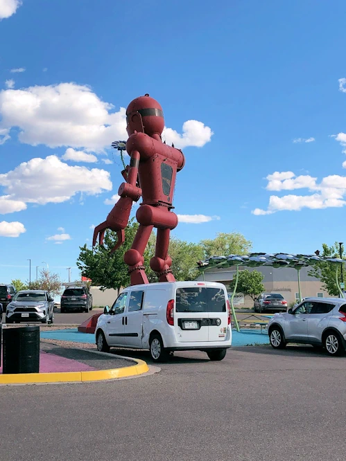 Meow Wolf Museum: Parking Lot Structures