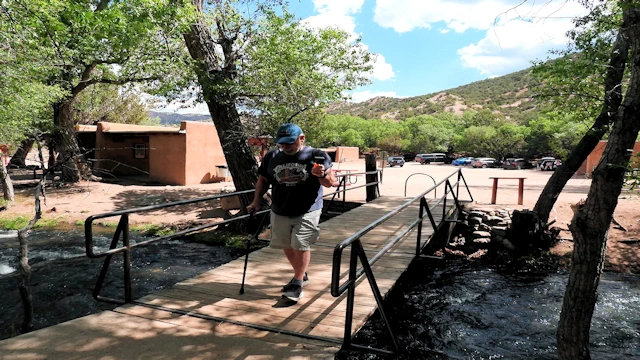 Nambe Falls: Parking Lot Bridge to Trail Start