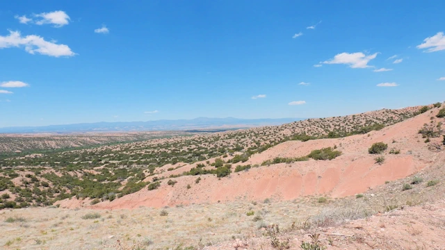 Nambe Falls: Nambe Lake surrounded by High Desert