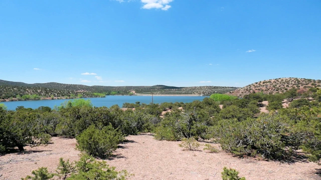 Nambe Falls: First View of the Lake from Entrance