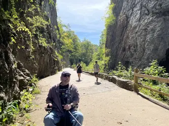 The trail is nicely accessible!